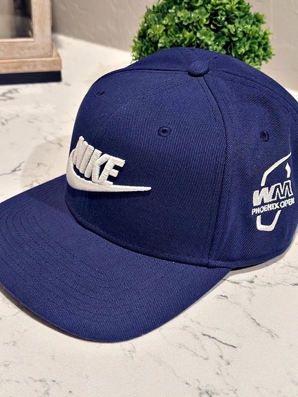 Nike Waste Management Phoenix Open Snapback Hat Blue & White
